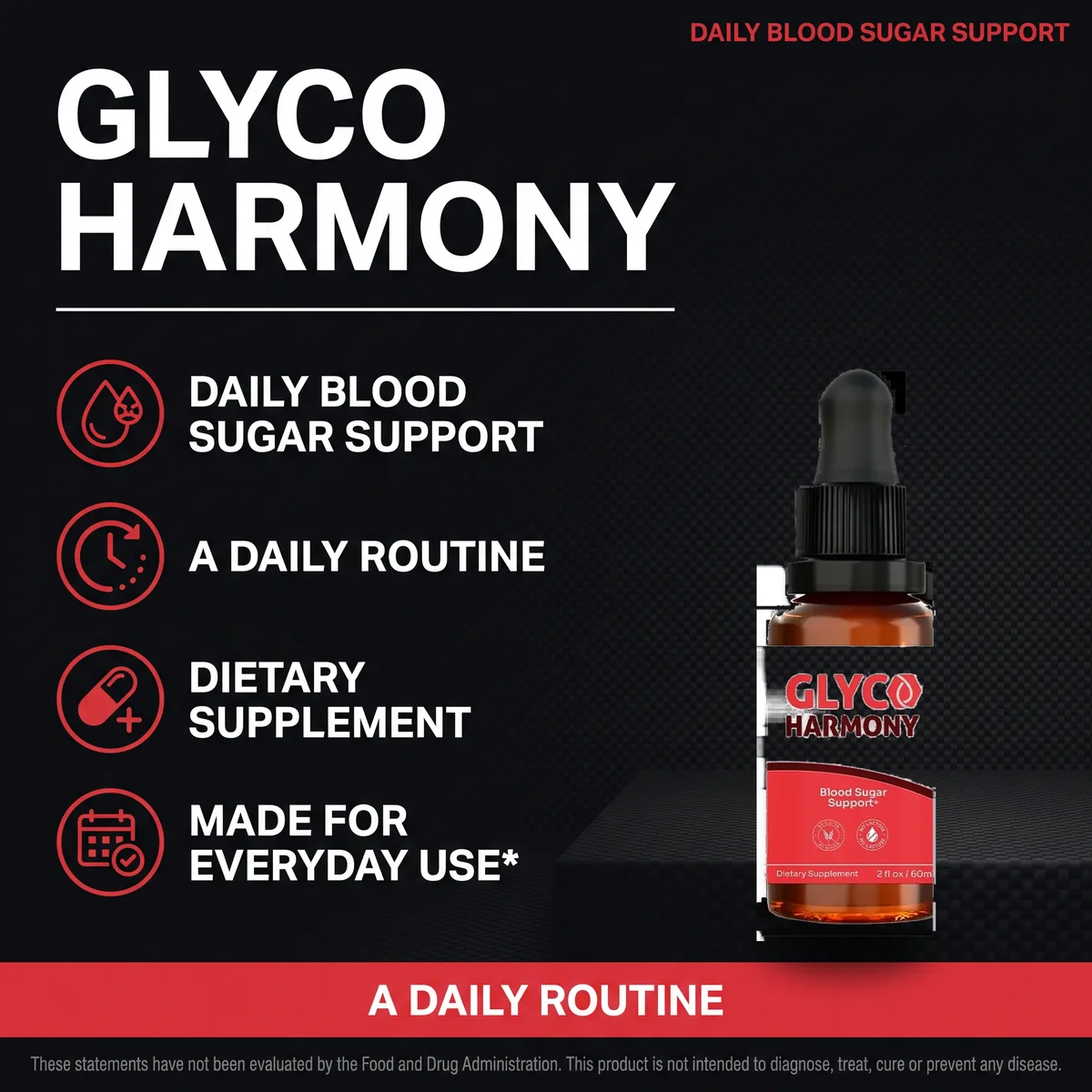 Glyco Harmony daily blood sugar support: a dietary supplement made for everyday use