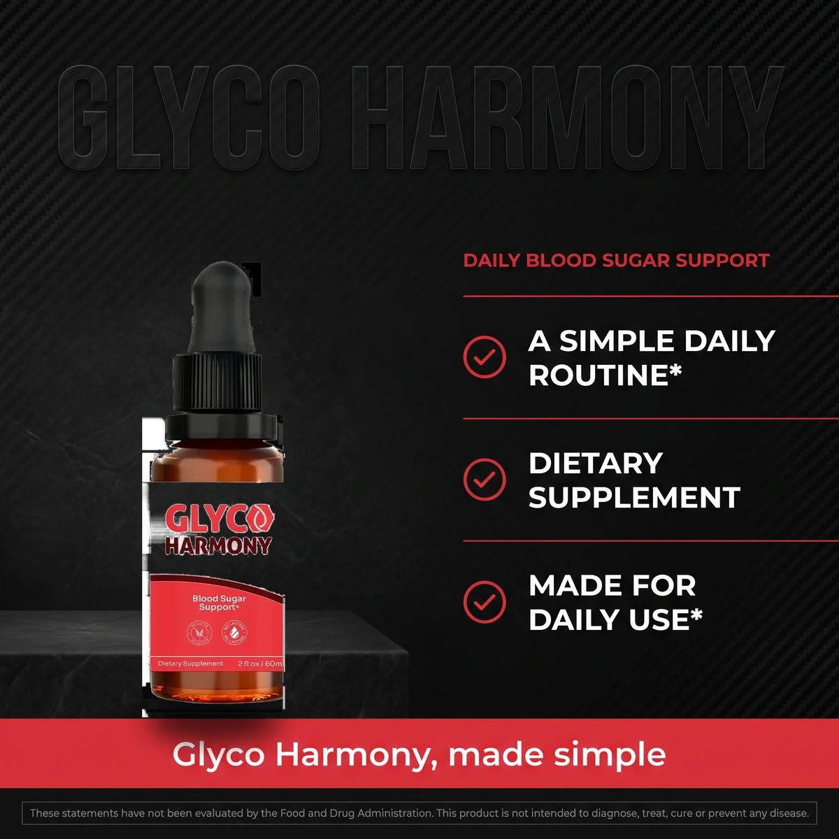 Why Glyco Harmony: a simple daily routine blood sugar support supplement