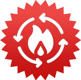 Flame icon representing metabolism and energy support