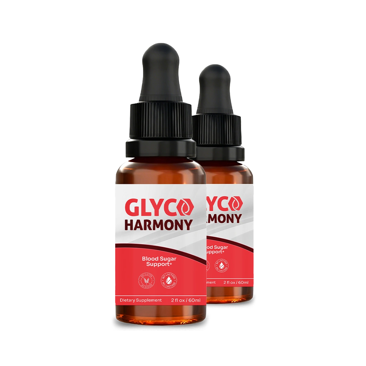 Glyco Harmony 2-bottle pack: two bottles, red and white labels